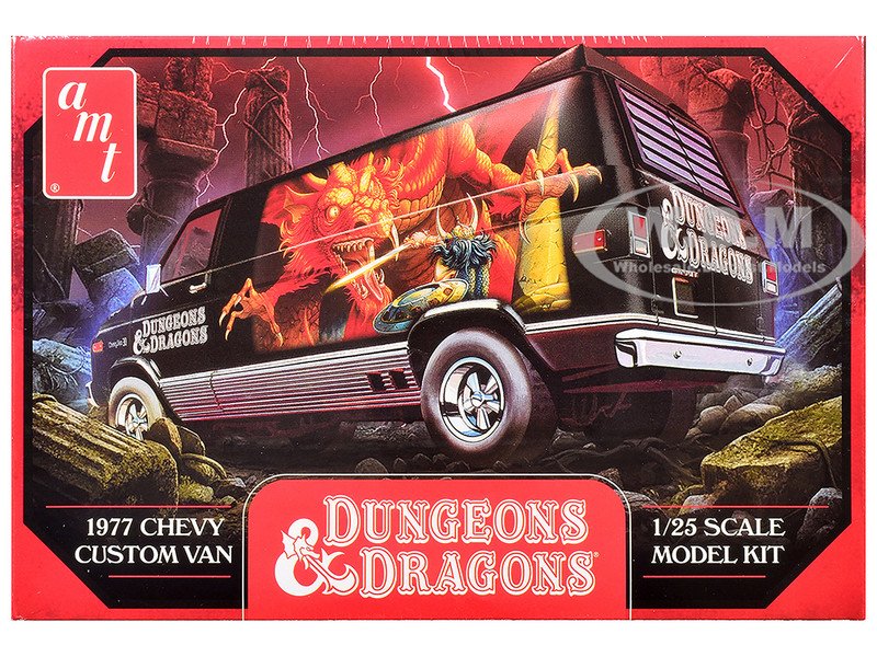 Skill 2 Model Kit 1977 Chevrolet Custom Van "Dungeons & Dragons" 1/25 Scale Model by AMT